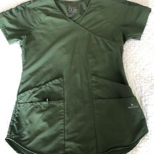 Green scrubs. XS petite